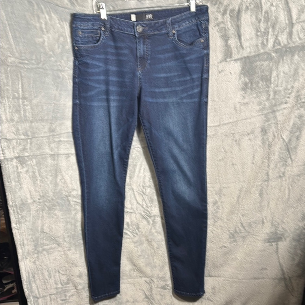 Kut from the Kloth Mia toothpick skinny jeans Women's 14  Blue Jeans medium wash